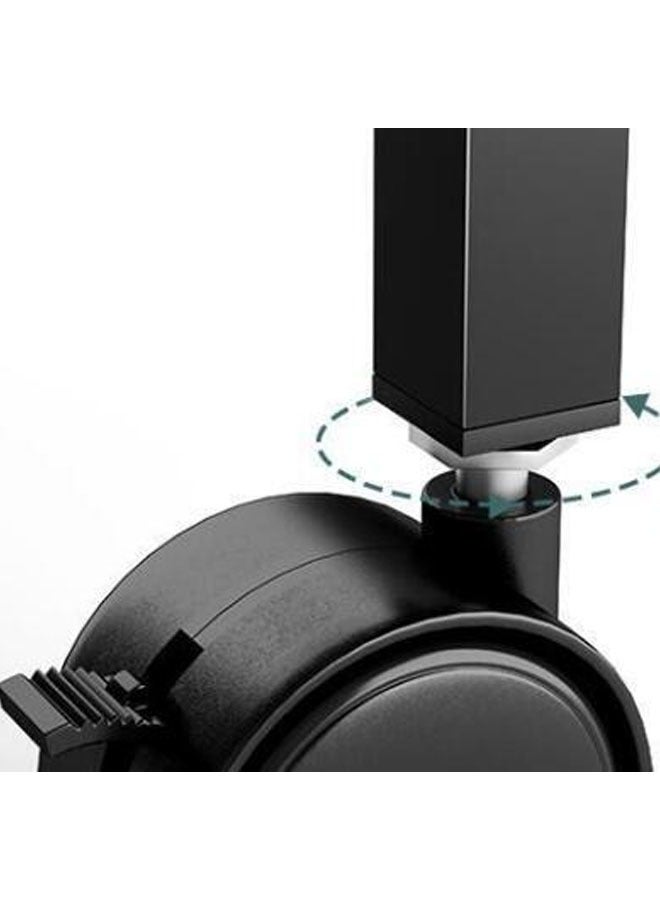 BLOOMING TIME 4-Tier Kitchen Racks, Three Mesh Baskets, With Wheels For Easy Movement, Black - Image 4